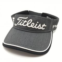 ★SALE10％OFF★タイトリスト×フットジョイ サンバイザー グレー×白 立体ロゴ刺しゅう  ゴルフウェア TITLEIST