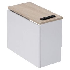 【在庫セール】ヴィンテージ調ケーブル収納ボックス コンセント付き corporation) OAK/WH 武田コーポレーション(Takeda H9-KKB39OAK 【ケーブル・配線・収納】 39×19×30