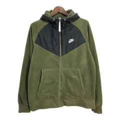NIKE ナイキ フリースジャケット スポーツ カーキ (メンズ L) 中古 古着 T1625