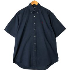 古着 ラルフローレン Ralph Lauren BLAIRE 半袖 ボタンダウンシャツ メンズM相当/eaa560645