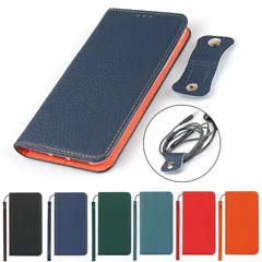 【在庫セール】牛革 iPhone 14 14 ケース 手帳型 ケース iPhone14 カバー iPhone 手帳 本革 本革 柔らかい 本皮 アイフォン スプラットホール付き スプラット同梱 Eastwave 内蔵マグネット-ネイビー