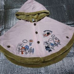 メルカリSHOPS 幼児　女の子　アウター　アンパンマン　ポンチョ