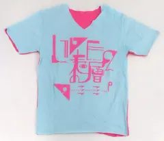 【中古】Tシャツ GOATBED Tシャツ ライトブルー×ピンク