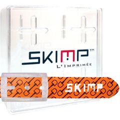 SKIMP プリントベルト メンズ レディース ゴム ゴルフ スノボ 防水  長さ約140cm 幅約3.4cm スキンプ【モース オレンジ】