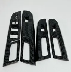 【送料無料】スバル WRX S4 VAG STI VAB レヴォーグ ドアスイッチパネルカバー カーボンブラック 4ピースZX03週末セール