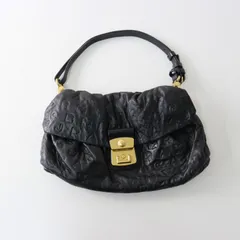 マークバイマークジェイコブス MARC BY MARC JACOB エンボスロゴ ワンショルダーバッグ S/ブラック ハンドバッグ【2400014543872】