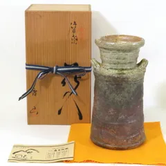 某メーカー 江戸時代後期古伊賀花入高さ26㎝東山5-1130④ 工芸品