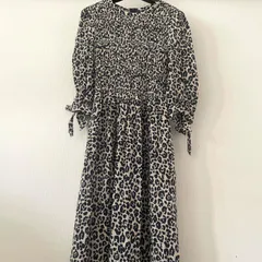 WHISTLES ワンピース　ロング　フレア　マキシ丈　レオパード柄のサムネイル