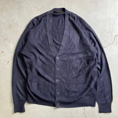00's vintage  長袖カーディガン　ネイビー　アーカイブ グランジ y2k パンク