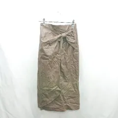 ◇ Θ ZARA ザラ スリット入り ロング タイト スカート サイズXS ブラウン レディース E  【1501230005852】