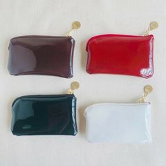 エナメル　コインケース　カードケース　キーポーチ