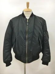 アルファインダストリー ALPHA INDUSTRIES MA-1 フライトジャケット M 長袖 Made in USA リバーシブル ブラック/オレンジ 2510WS027