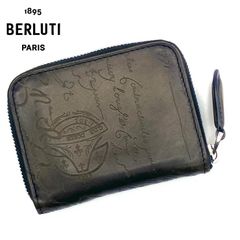 BERLUTI ベルルッティ カリグラフィ ワパ コインケース ラウンドジップウォレット 財布 コインパース スクリットレザー