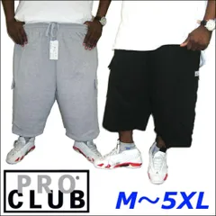 2XL~5XL 【167】PRO CLUB　(プロクラブ) スエット カーゴ ショート パンツ