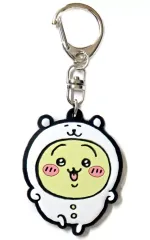 【中古】雑貨 うさぎ 「自分ツッコミくま×ちいかわ なんか小さくてかわいいやつ ナガノマーケット ラバーキーホルダー」 ナガノマーケット店頭限定