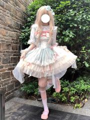 バレリーナ ロリータ ワンピース ドレス JSK ミントグリーン 姫 - メルカリ