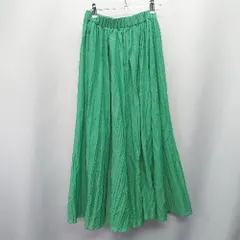 ◇ Θ KBF URBAN RESEARCH ウエストゴム ロング丈 ギャザー スカート サイズ1 グリーン レディース E  【1410100064151】