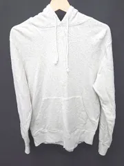 ◇ Θ Champion チャンピオン 長袖 プルオーバー　パーカー サイズL ライトベージュ　グレー系 メンズ E  【1411130006050】