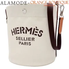 HERMES レア美品コットンバケツ型ショルダーバッグトロピカル