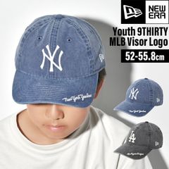 ニューエラ キャップ キッズ Youth 9TWENTY MLB Visor Logo アシッドウォッシュ キッズキャップ 帽子 NEWERA ブランド 正規品 男の子 女の子 おしゃれ 子ども ドジャース ヤンキース