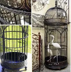 あ*ろ様 最終値下げ！アンティーク 鳥かご 籠 カゴ 鳥小屋 バードケージ 中古 フランス】アンティーク 鳥籠 バードゲージ AN5-2 | Botanical