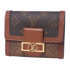 ルイ・ヴィトン LOUIS VUITTON ポルトフォイユ ドーフィーヌ コンパクト モノグラム モノグラムリバース 2つ折り財布 M68725