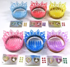 【中古】おもちゃ 全6種セット 「ディズニープリンセス プリンセスクリスタルクラウンティアラ」