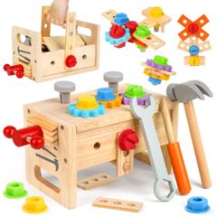 【在庫処分】工具 おもちゃ おもちゃ 大工 おもちゃさんセット モンテッソーリ おままごと プレゼント 木のおもちゃ 6歳誕生日 ランキング 5 知育玩具 教材 4 クリスマス 3 プレゼント 女の子 贈り物 男の子 収納ボックス付き