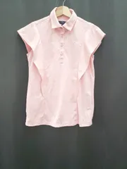 ◇ ⊂ Callaway キャロウェイ フレンチスリーブ ポロシャツ サイズM ピンク系 レディース E  【1508060008572】