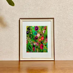 新品☆額縁付アートポスター☆Cami Boyett（キャミ・ボイエット）☆花の絵☆自然美☆風景画☆抽象画☆SISTERS 2☆485