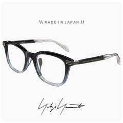 【新品】 ヨウジ ヤマモト メガネ 日本製 19-0101 2 c02 Yohji Yamamoto メンズ 大きめ 大きい 幅広 眼鏡 鯖江 ウェリントン 型 フレーム ダミーレンズ発送