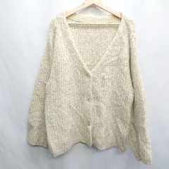 ◇ mystic ミスティック 長袖 カーディガン サイズF アイボリー レディース E  【1406180104948】