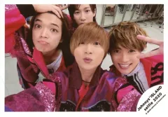 【中古】生写真(ジャニーズ) 宇宙Six/集合(4人)/横型・バストアップ・衣装ピンク・黒・山本口すぼめ・原右手頭/Johnnys’ ISLAND セルフィー 2020/公式生写真