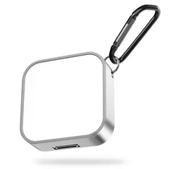 HELOGE2024新設計2 in 1 iWatch 充電器 アップルウォッチ充電器 デュアル充電ポート ワイヤレス充電 持ち運び便利 iWatch Ultra/SE2/SE Series 8/7/6/5/4/3/2/1/AirPods対応 (シルバー)