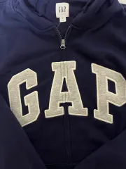 GAP GAP(ギャップ) フード付き ジップアップパーカー ネイビー XL