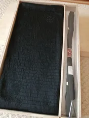 高級　正絹　夏物　絽　帯締め　帯揚げセット　黒　弔事