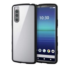エレコム Xperia 5 II ケース ハイブリッド 耐衝撃 TOUGHSLIM LITE フレームカラー ブラック PM-X203TSLFCBK