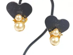 ニナリッチ　NINA RICCI　フェイクパール　デザイン　イヤリング　ゴールドカラー　送料無料