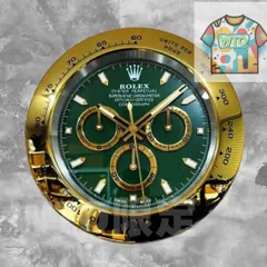リプロダクト品　ROLEX希少品　ロレックス　金　緑　デイトナ　掛け時計-WTO輸入1-SVM37