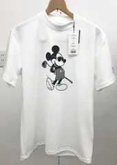 【新品】V12／ミッキーデザインモックネックＴ(半袖)／ホワイト