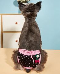 ペット服　犬　サニタリーショーツ　ショーツ　パンツ　服　犬の服　犬の洋服　ペットウエア　ドッグウエア　ドックウエア　女の子　メス　ピンク　s sサイズ　Sサイズ　トイレ　マナーパンツ