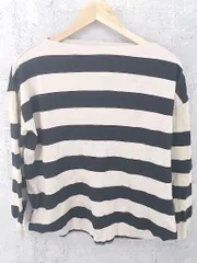 ◇ BEAUTY & YOUTH ビューティアンドユース UNITED ARROWS ボーダー 長袖 カットソー ベージュ ブラック *  【1002797558886】