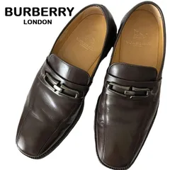 【BURBERRY LONDON/バーバリーロンドン】ビットローファー ダークブラウン レザー 本革  天然皮革 (中古)