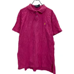 Polo Ralph Lauren 半袖ポロシャツ XL ピンク ポロラルフローレン ワンポイントロゴ 鹿子 古着卸 アメリカ仕入 a701-5704