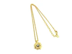 ■美品■ NINA RICCI ニナリッチ ロゴモチーフ リボン ネックレス ペンダント アクセサリー レディース ゴールド系 DF7480