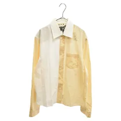 MARNI (マルニ) 21SS アシンメトリー バイカラー 長袖シャツ ベージュ/ホワイト CUMU0205Q0のサムネイル