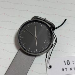 無印良品 腕時計・Wall Clock・黒 バンド：黒革 - メルカリ