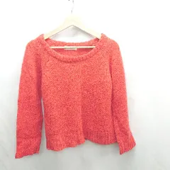 ◇ ⊇ Ray BEAMS レイ ビームス 長袖 ニット セーター サイズF レッド レディース E  【1501230007559】