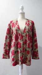 Hanai&Co. C-1 “Rose Pattern” ニットカーディガン L-XL相当