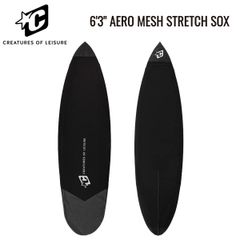 CREATURES AERO MESH STRETCH SOX 6'3 / クリエイチャーズ エアロ メッシュ ストレッチ ソックス サーフィン ボードカバー BLACK/GREY